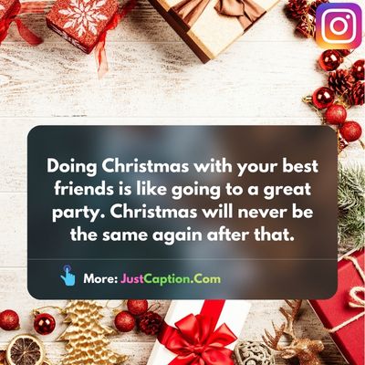 Cute Christmas Captions for Instagram with Friends
