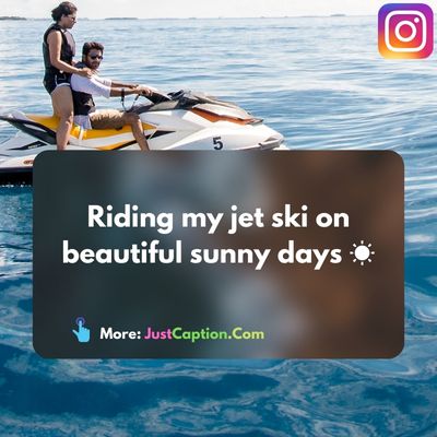 Jet Ski Captions with Boyfriend 