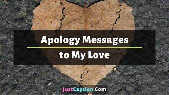 Apology Messages to My Love