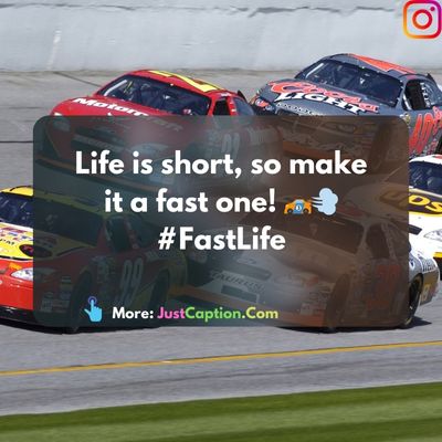 Kart Racing Captions for Instagram